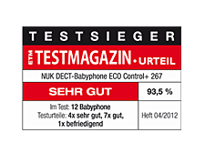 [Translate to South Africa:] Germany 2012: Very Good – NUK Baby Monitor ECO Conrol+